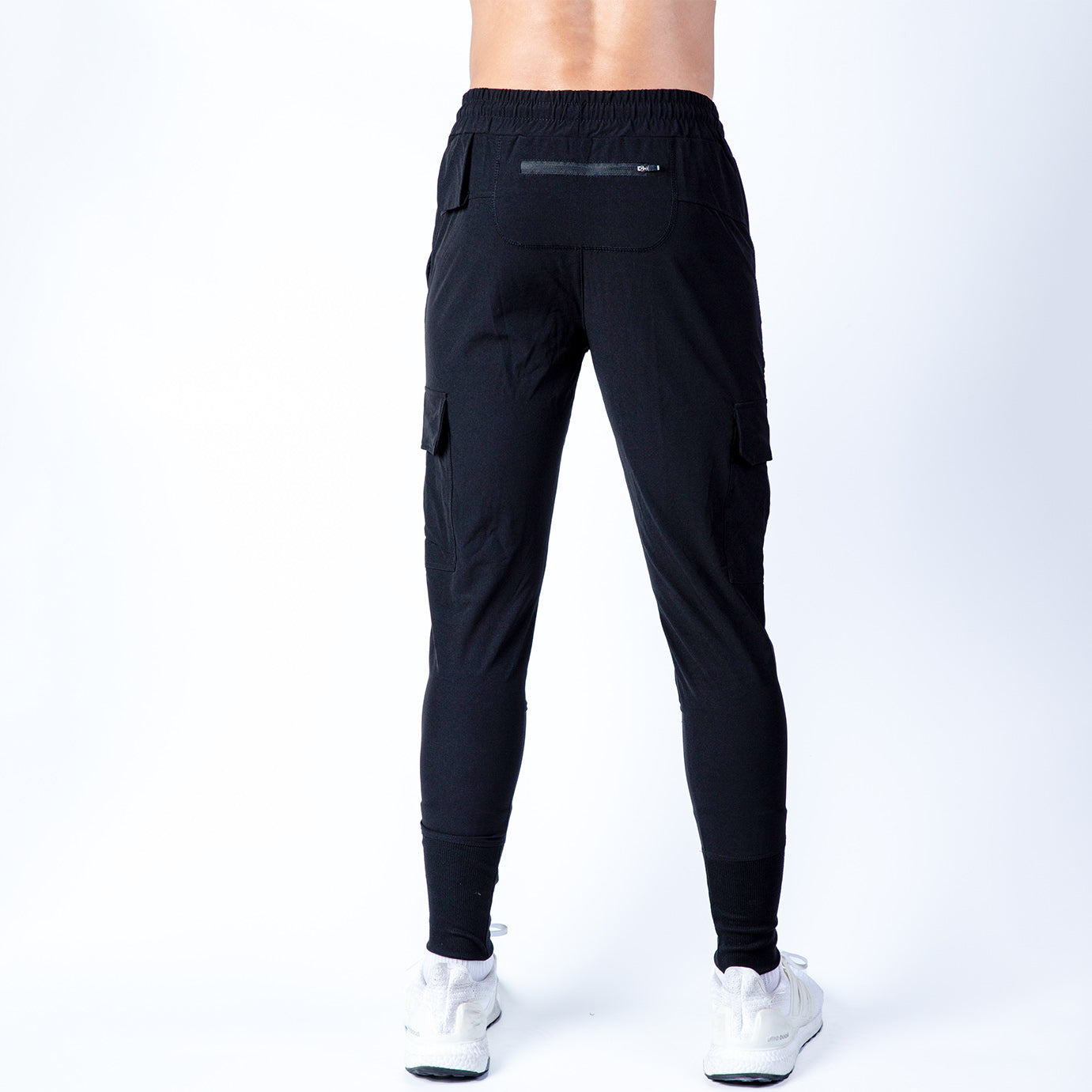 Kraasa Joggers Gym Pants for Men | Slim Fit Athletic Track Pants |Casual  Running Workout Pants with Pockets | 4 Way Lycra Trackpants Black Size L